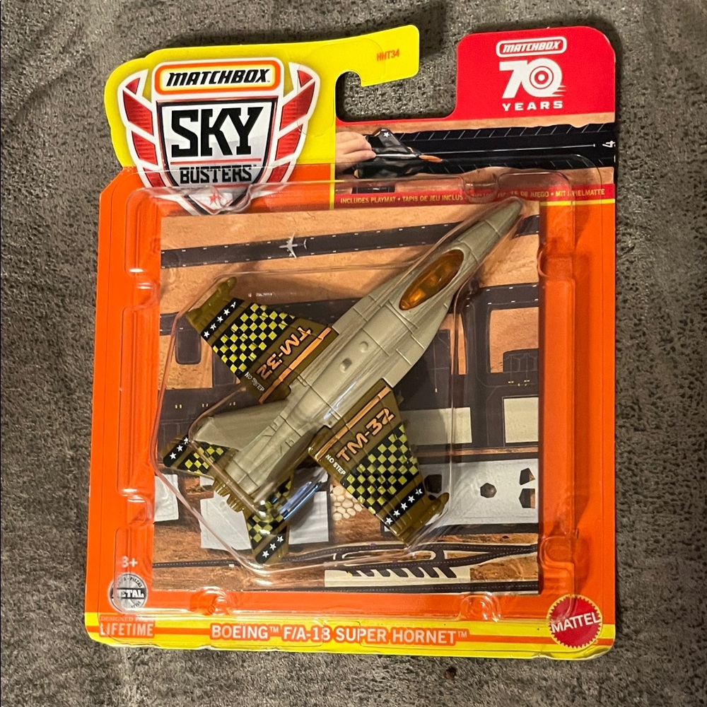 NIP Matchbox Sky Busters Boeing F/A-18 Super Hornet Airplane